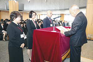 平成28年度学生研究奨励基金授与式