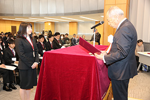 平成30年度学生研究奨励基金授与式